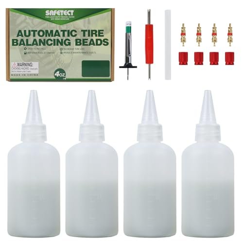 Safetect Tire Balance Beads 4 oz x 4, Balancing Beads...