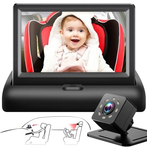 Baby Car Mirror with 4.3'' HD Night Vision Function...