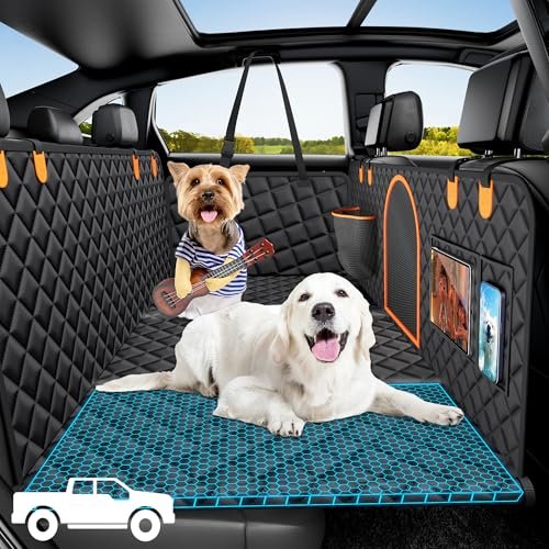 Truck Dog Seat Cover for Back Seat,XL Hard Bottom Back...