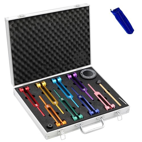 Chakra Tuning Fork Set, Weighted Tuning Forks of 8...