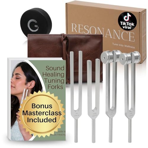 Resonance Tuning Forks for Healing Set - 128Hz, 136.1Hz,...