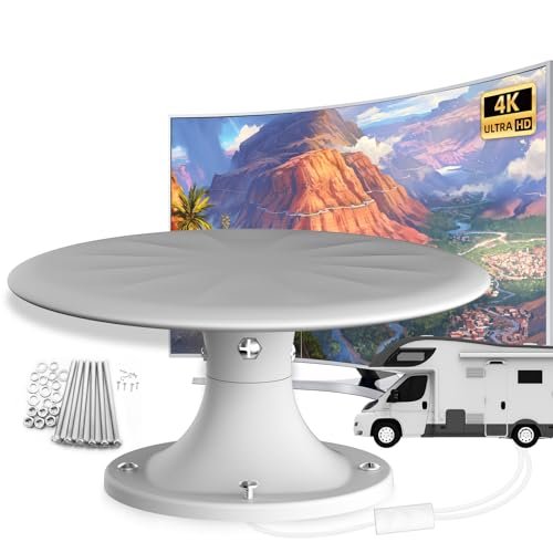 AtomDream Tech RV TV Antenna with Signal Booster – Long...
