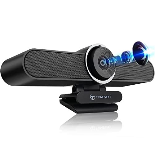 4K Webcam Conference Call TV Room Web Camera with Dual...