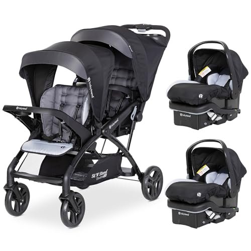 Baby Trend Double Stroller with 2 EZ-Lift Plus Infant Car...