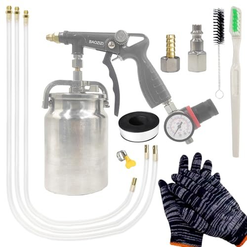 BAOZIZI Undercoating Spray Gun with 33.82oz Aluminum Cup,...