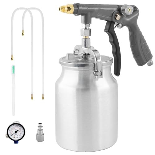 Air Undercoating Spray Gun with Suction Feed Cup & Gauge,...