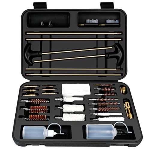 Laziiey Universal Gun Cleaning Kit, Rifle Cleaning Set with...