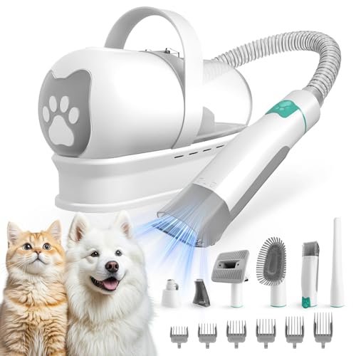 8VR Dog Grooming Kit, Pet Grooming Vacuum with Pet...