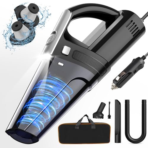 DRECELL Car Vacuum, Portable Vacuum Cleaner with Powerful...