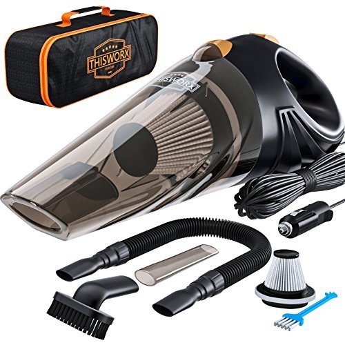 THISWORX Car Vacuum Cleaner - Portable, High Power,...