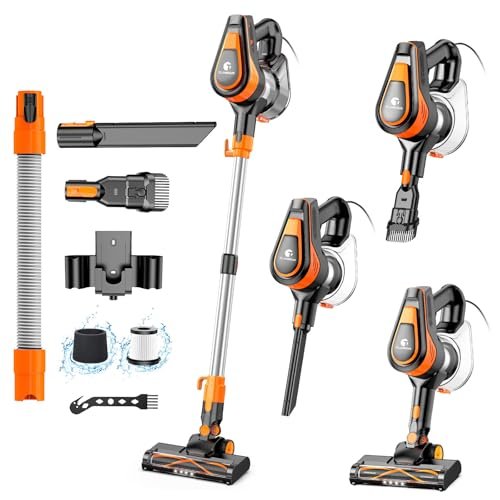 TC-JUNESUN 23Ft Corded Vacuum Cleaner, 600W Powerful...