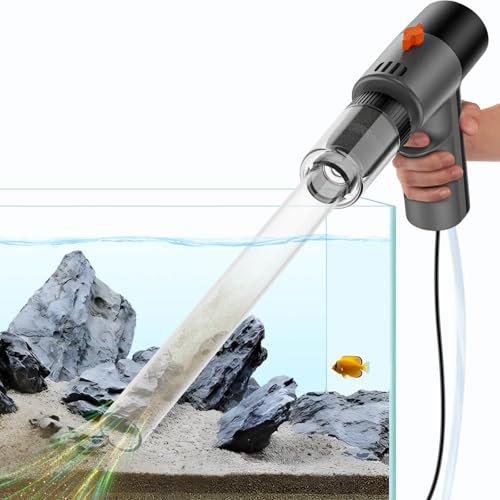 fishands Electric Aquarium Gravel Cleaner, High Pressure...