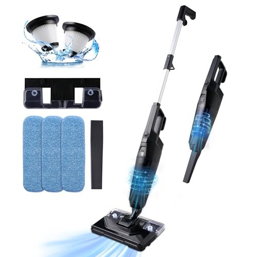 REECOO Stick Vacuum Cleaner with 3 Mop Pads Electirc Mop...