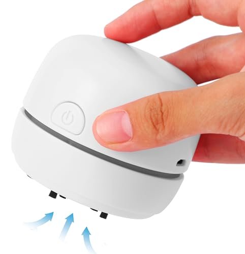 GSHLGAO Desktop Vacuum Cleaner USB Charging with Vacuum...