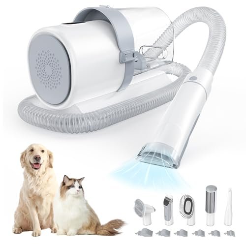 Sweetcrispy Pet Grooming Vacuum Kit, Professional Dog...