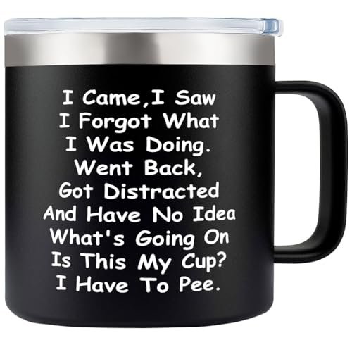 Funny Senior Citizens Tumbler,I Came I Saw I Forgot What...