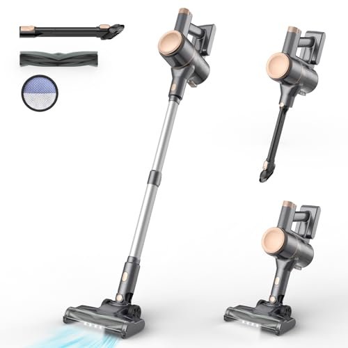 N8 Cordless Vacuum Cleaner,Lightweight Stick Vacuum with...