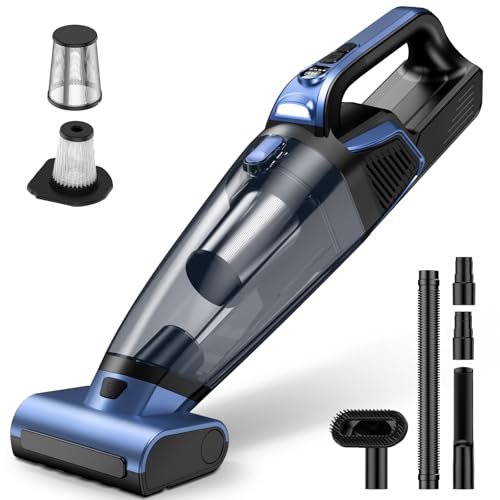 Pet Hair Handheld Vacuum Cordless: 20000PA High Power Car...