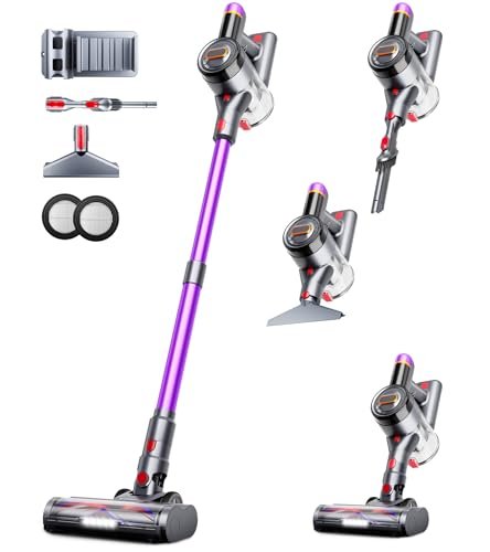 Cordless Vacuum Cleaner, Upgraded 550W 45Kpa 60Mins Vacuum...