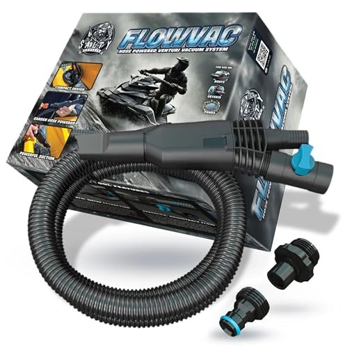 Salty Captain FlowVac Water Vacuum – Venturi-Powered...