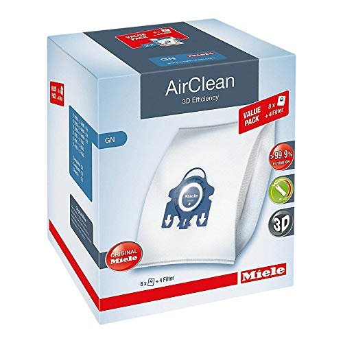 Miele AirClean 3D Efficiency Dust Bag, Type GN, XL Value...