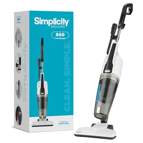 Simplicity Vacuums Corded Stick Vacuum Cleaner - Bagless,...