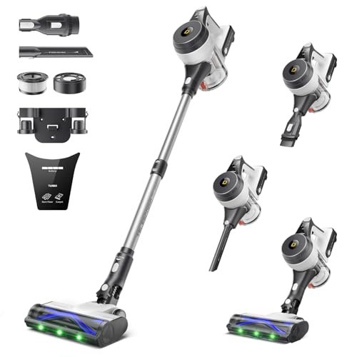 YONNDER Cordless Vacuum Cleaner, 48KPA/550W/60Mins Powerful...