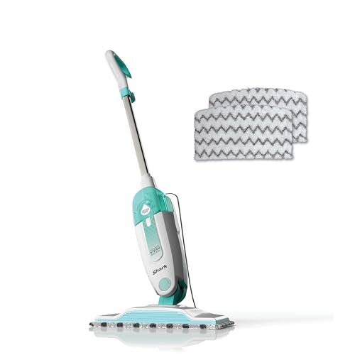 Shark Steam Mop with 2 Machine Washable Dirt Grip Pads,...