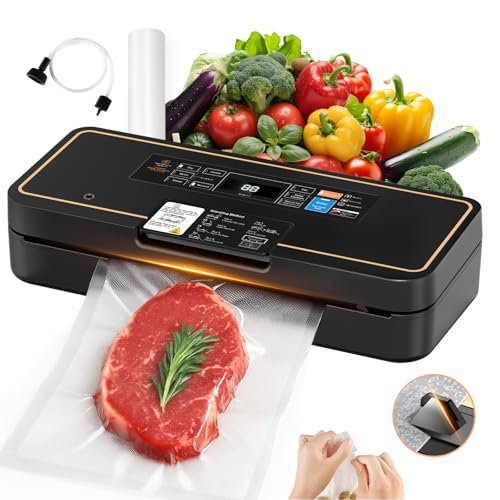 Vacuum Sealer for Food, 95kPa Food Vacuum Saver Sealer...