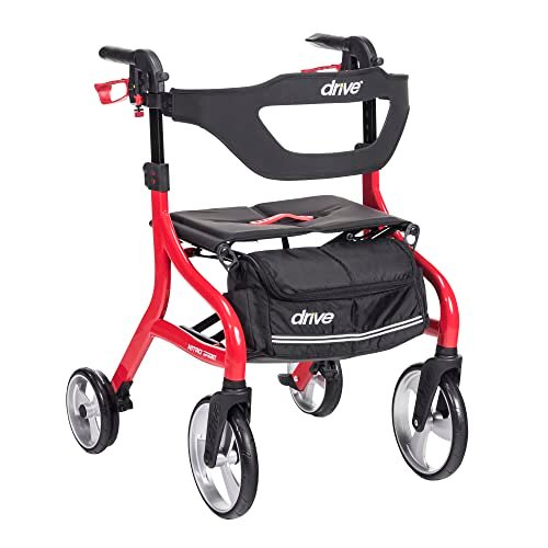 Drive Medical Nitro Sprint Foldable Rollator Walker with...