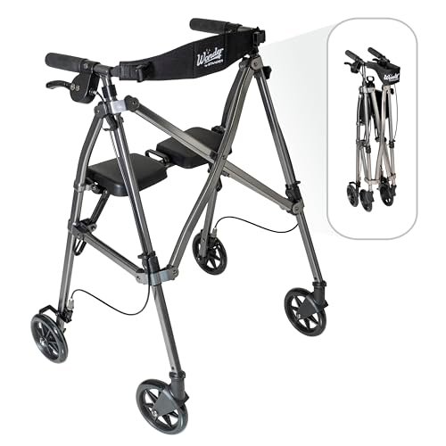 Stander Space Saver Rollator, Lightweight Folding Rolling...