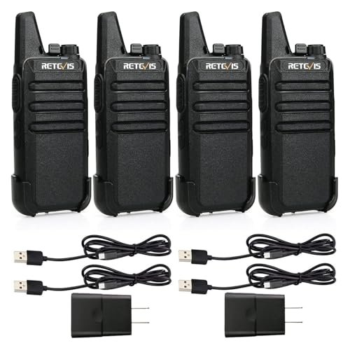 Retevis RT22 Two Way Radio Long Range Rechargeable,Portable...
