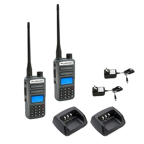 Rugged Radios 2 Pack GMR2 Plus GMRS Handheld Two Way...