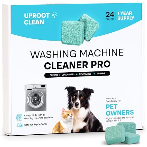 Uproot Clean Washing Machine Cleaner Tablets - 24 Pack...