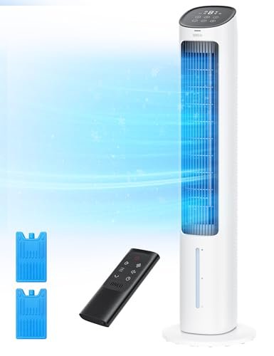 Dreo Evaporative Air Cooler, 40” Cooling Fans that Blow...