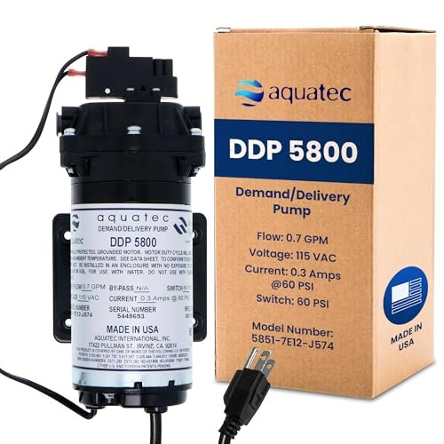 Aquatec DDP 5800 RO Delivery Demand Pump, 0.7 GPM, 3/8