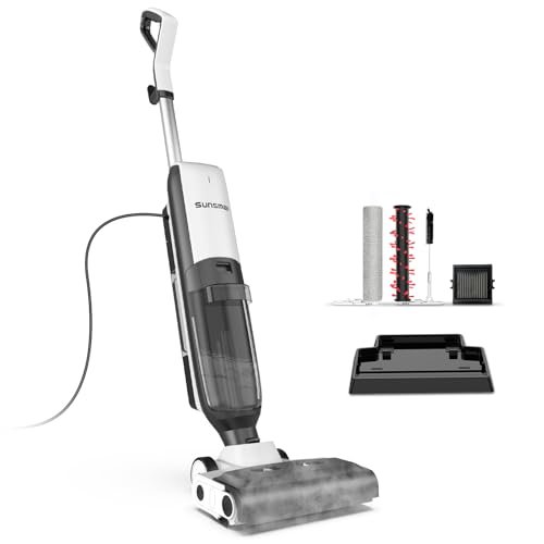 SUNSMAI 4-in-1 Steam Vacuum Mop - High-Performance Wet Dry...