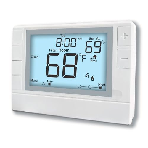 Super Programmable Thermostat for Home，2 Heat/1 Cool Heat...