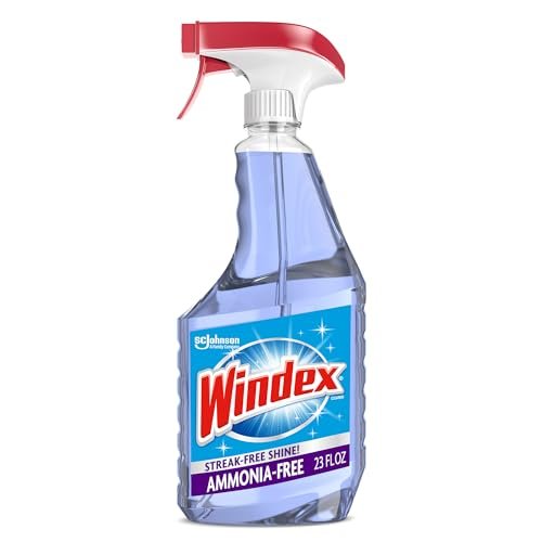 Windex Glass and Window Cleaner Spray Bottle, Ammonia Free,...