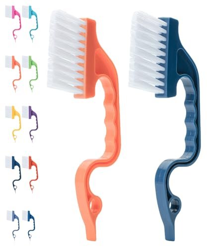 Slick- Window Track Cleaning Brush, 2 Pack, Navy...