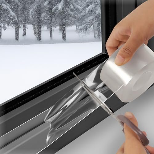Litaibai Transparent Window Weather Sealing Tape - 2-Inch x...