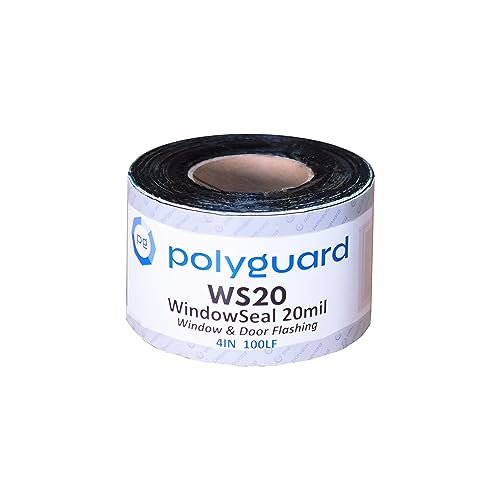 POLYGUARD WindowSeal Window and Door Flashing Tape, 4 in...