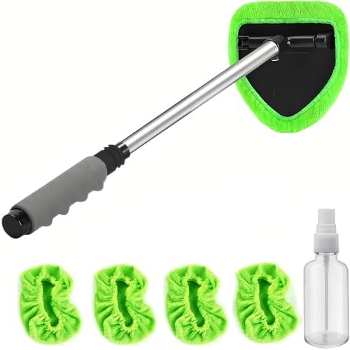 Windshield Cleaning Tool - Extendable Handle Car Window...