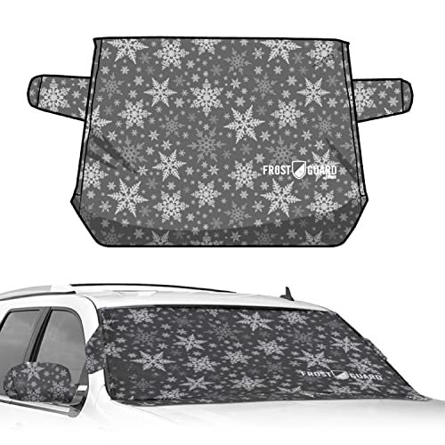 FrostGuard Plus Winter Windshield Cover with Built-in...
