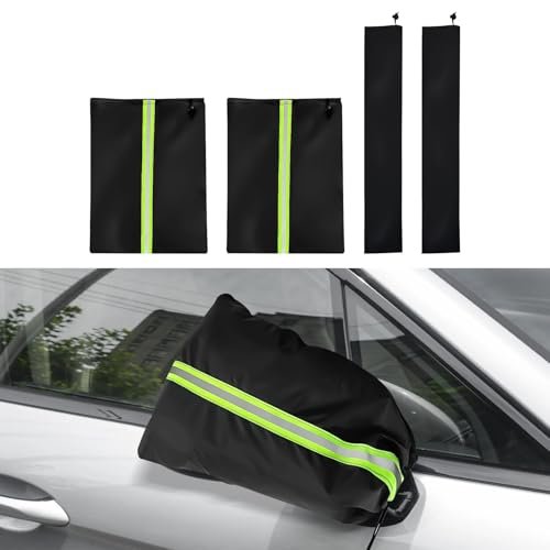QZTYTY 4PCS Side Mirror Covers and Windshield Wiper Covers,...