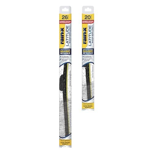 Rain-X 810197 Latitude 2-In-1 Water Repellent Wiper Blades,...
