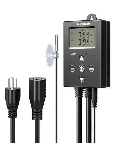 DEWENWILS Digital Temperature Controller Thermostat Outlet...