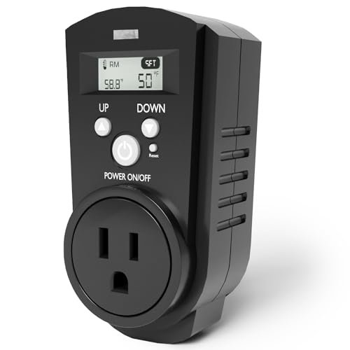 EconoHome Digital Plug in Thermostat - Programmable...