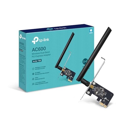 TP-Link PCIe WiFi Card AC600 for Desktop PC, Dual Band...