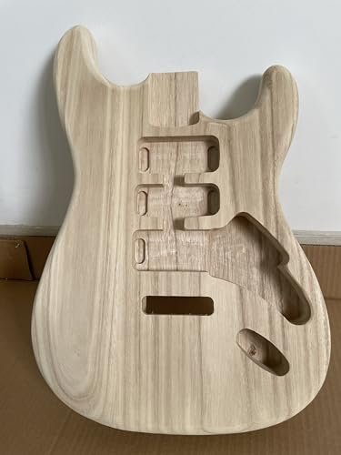 DIY Handcrafted Guitar Body Candlenut Wood Electric Guitar...